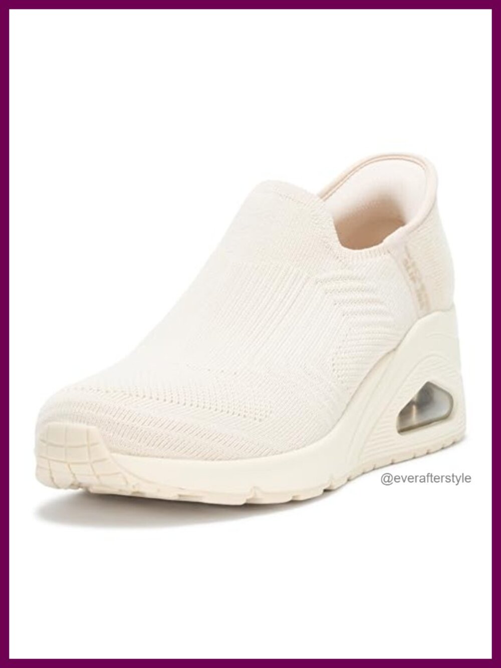 Skechers Uno Wedge Kickin' Knit Hands Free Slip-Ins Wedge Sneaker